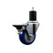 Service Caster 3.5'' Blue Poly Swivel 1-3/4'' Expanding Stem Caster with Brake SCC-EX20S3514-PPUB-BLUE-PLB-134 - alternate 1
